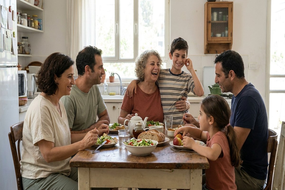 סוכן ביטוח מייעץ לזוג בנושא ביטוח חיים ובריאות